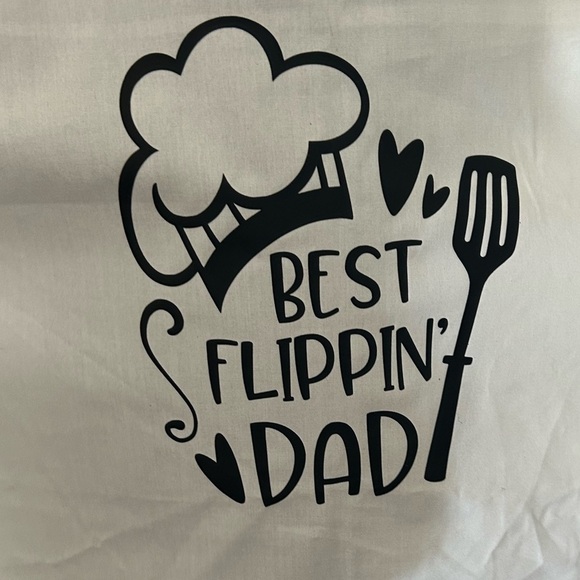 Best Flippin' Dad Apron- great for dad to wear when barbecuing for the family- - Picture 3 of 5